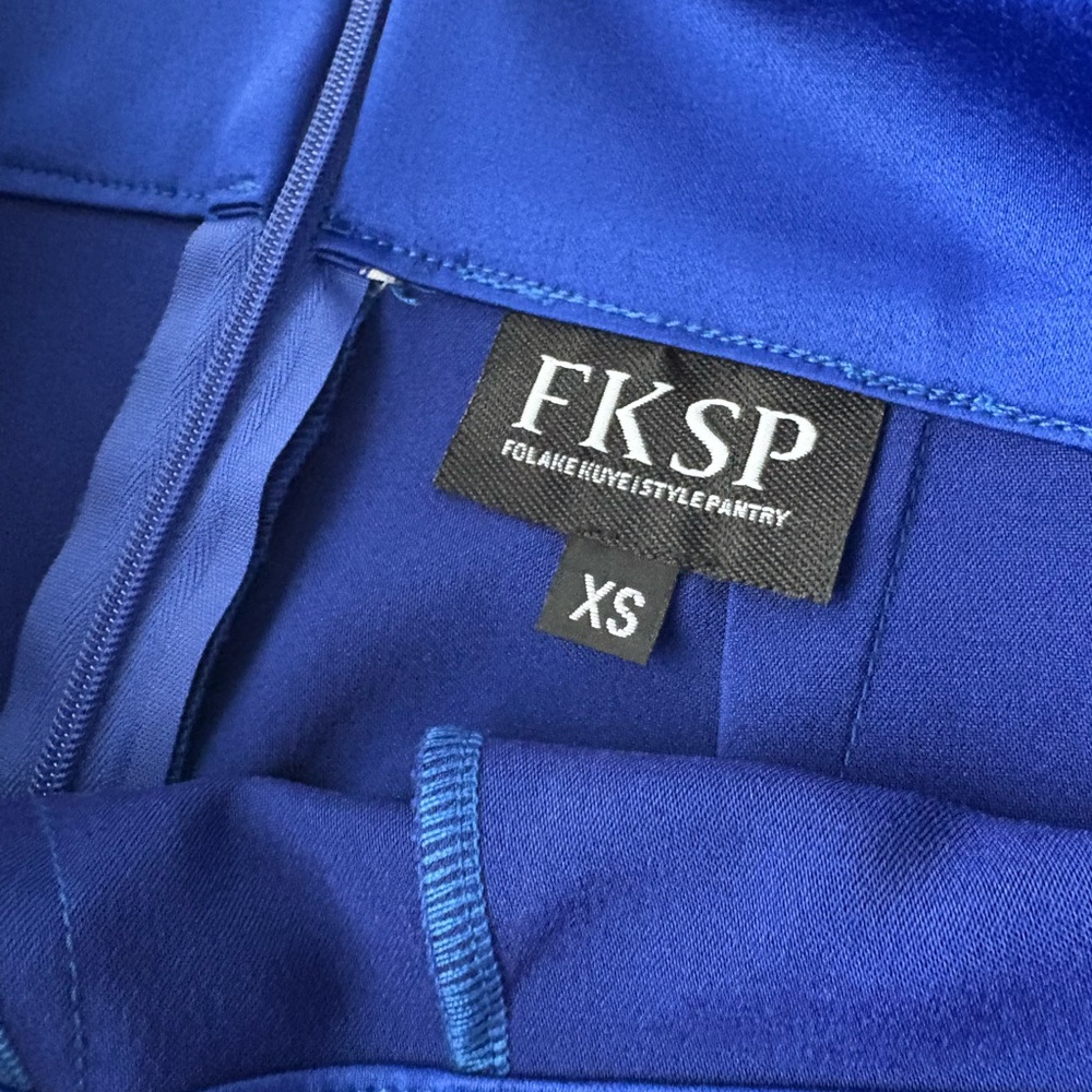 NWT FKSP Royal Blue Wide Leg Pants XS